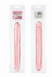 Translucence Smooth Double Dong 12-inch - Red