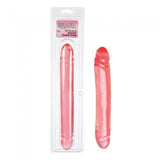 Translucence Smooth Double Dong 12-inch - Red
