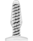 Art Deco Butt Plug - Clear