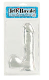 Jelly Royale Dong With Suction Cup 6-inch - Clear