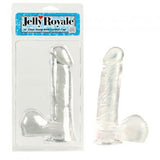 Jelly Royale Dong With Suction Cup 6-inch - Clear