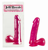Jelly Royale Dong With Suction Cup 6-inch - Pink