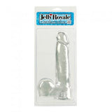 Jelly Royale Dong With Suction Cup 8-inch - Clear