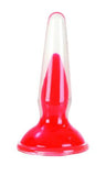 3.5 Inch Butt Plug Crystal Cote - Red