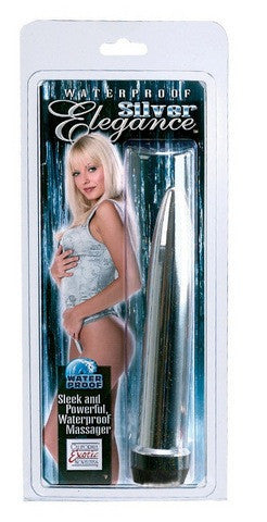 Waterproof Elegance Massager 7-inch - Silver