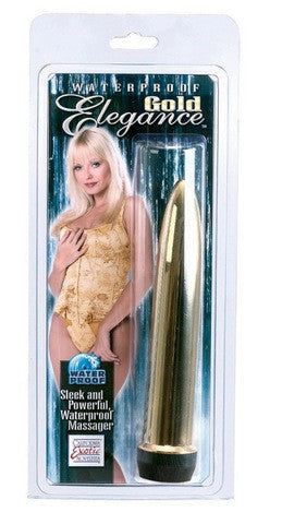 Waterproof Elegance Massager 7-inch - Gold