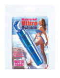Waterproof Vibro Dolphin - Blue