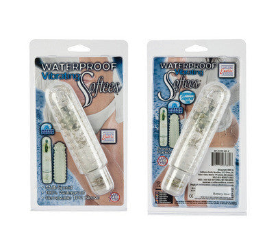 Waterproof Vibrating Softees Stimulator - Clear