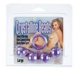 Crystalline Large Anal Beads - Purple