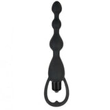 Silicone Vibrating Pleasure Beads - Black