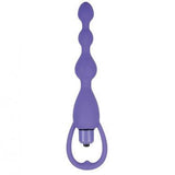 Silicone Vibrating Pleasure Beads - Purple