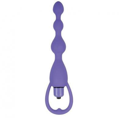 Silicone Vibrating Pleasure Beads - Purple