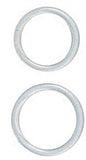 Silicone Rings Large/X-Large - Clear