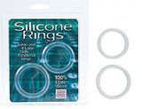 Silicone Rings Large/X-Large - Clear