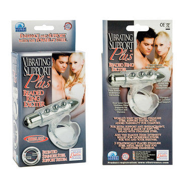 Vibrating Support Plus Beaded Ring Exciter - Clear