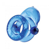 Magnetic Power Ring Dolphin Rider Double Ring - Blue