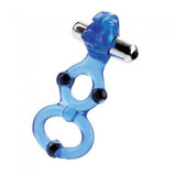 Magnetic Power Ring Double Helix Bunny Ring - Blue