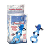 Magnetic Power Ring Double Helix Bunny Ring - Blue