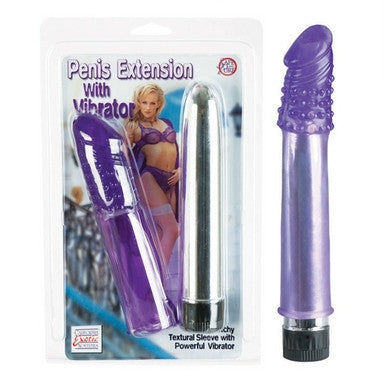 Penis Extension With Vibrator - Purple