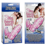 3-Way Arouser Fluttering Butterfly - Pink