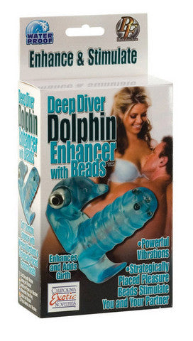 Deep River Dolphin Enhancer With Beads - Blue