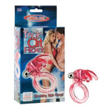 Triple Clit Flicker Vibrating Ring - Red