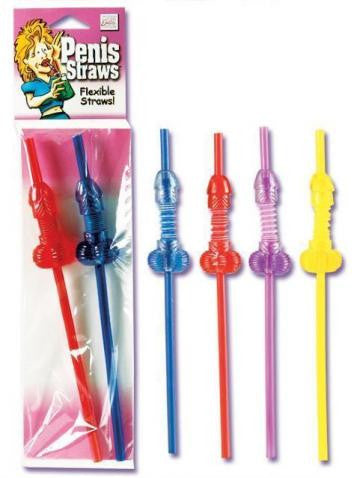 Flexible Penis Straws - 2 Pack