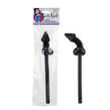 Girls Night Jumbo Cock-Tail Straw - Black