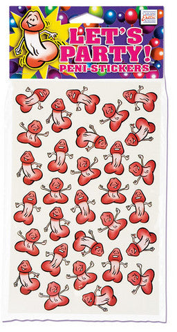 Lets Party Peni Stickers