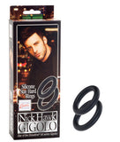 Nick Hawk Gigolo Silicone Stay Hard Rings - Black