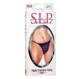Sexy Little Panty Collection  Totally Crotchless Thong -  Extra Small-small - Black
