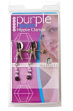 Purple Beaded Clamps- Adjustable Broad Tip