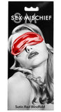 Sex and Mischief Satin Red Blindfold