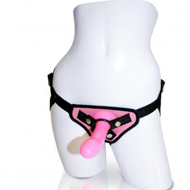 Beginners Pink Harness and Dildo Kit