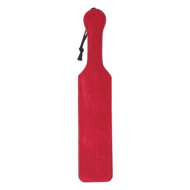 Fur Line Leather Paddle Red