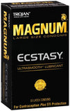Trojan Magnum Ecstasy Ultrasmooth Lubricant Condoms - 10 Pack