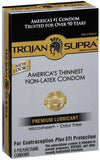 Trojan Supra Lubricated Condoms - 6 pack