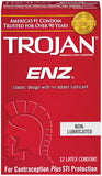 Trojan ENZ Non-Lubricated Condoms - 12 pack