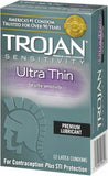 Trojan Ultra Thin Lubricated Condoms - 12 Pack
