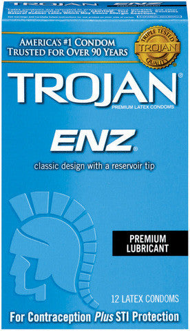 Trojan Enz Lubricated Condoms - 12 Pack TJ93750