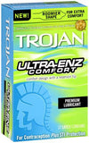 Trojan Ultra-Enz Comfort Condoms - 12 Pack