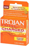 Trojan Intensified Charged Orgasmic Pleasure Condoms - 3 Pack