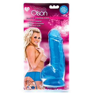 TLC Bree Olson Brees 7.5-Inch Colossal Cock - Badwy Blue