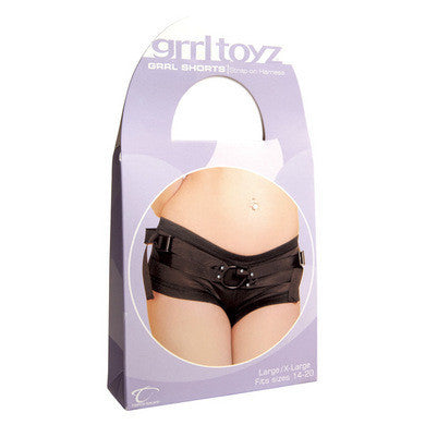 Grrl Toyz Grrl Shorts Strap On Harness - Medium