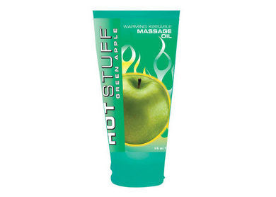 Hot Stuff Warming Oil, Green Apple 6 oz.