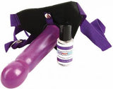 Jill Kelly's Jel-Lee Strap-On With Harness 7-inch- Purple