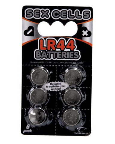 Sex Cells LR44 Batteries - 6 Pack