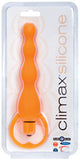 Climax Silicone Vibrating Anal Beads - Orange