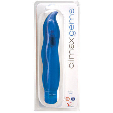 Climax Gems Vibrator 8-inch - Topaz Swell