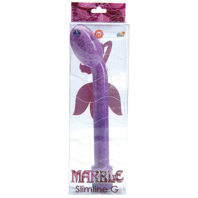 Marble Slimline G Massager 8-inch - Purple